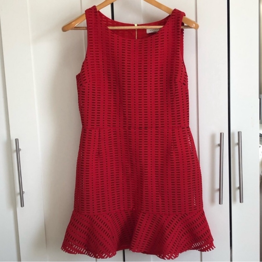 Sandro Paris Red Dress Sz 8, Large